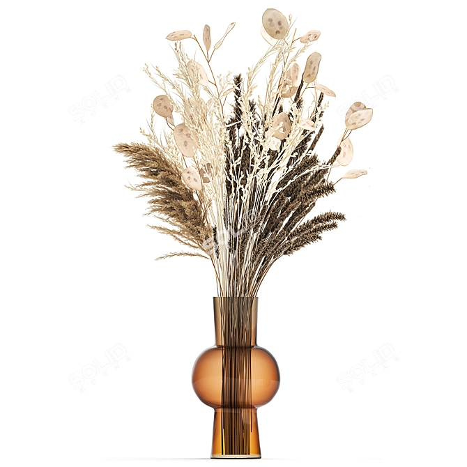 Elegant Harvest Bouquet 3D model image 4