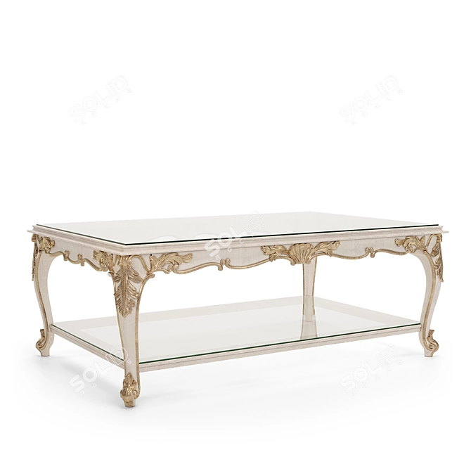 Handcrafted Josephine Coffee Table: Customizable and Elegant 3D model image 2