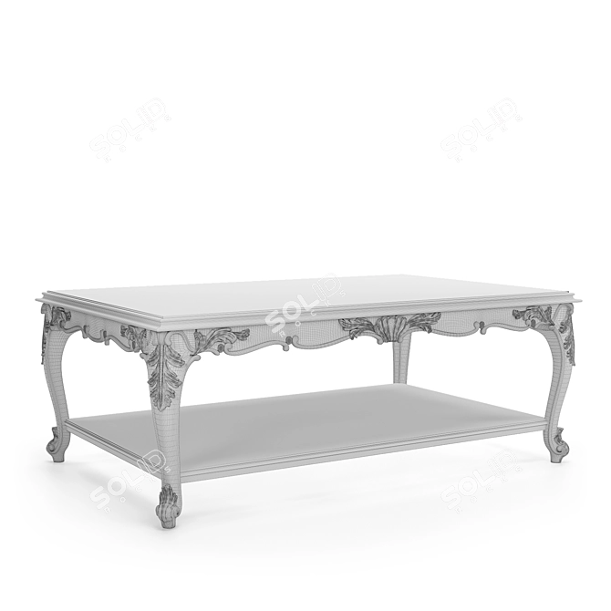 Handcrafted Josephine Coffee Table: Customizable and Elegant 3D model image 3