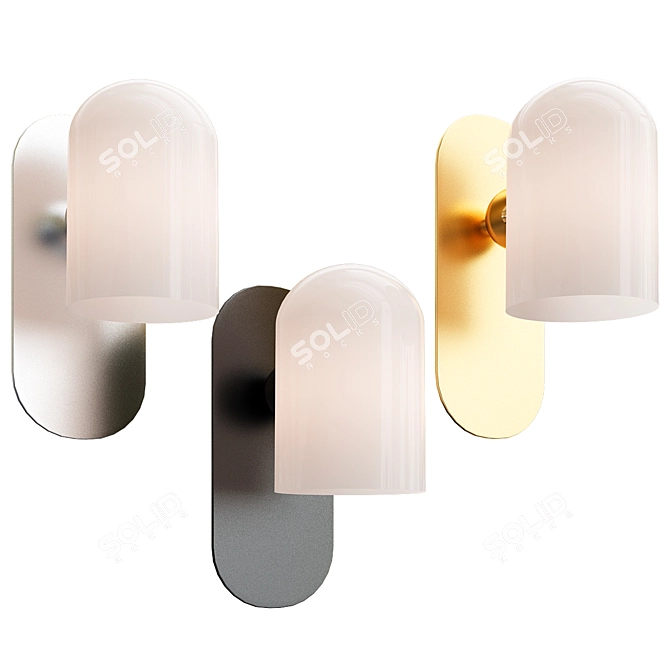 Elegant Odyssey Wall Light 3D model image 2