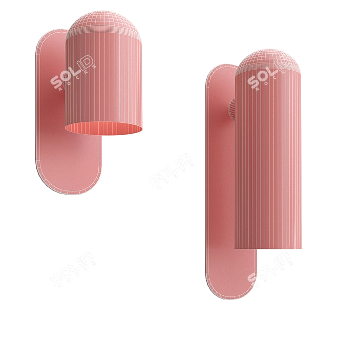 Elegant Odyssey Wall Light 3D model image 3