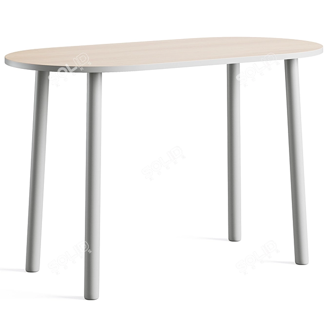 Rue Wood Kids Table: Sleek and Stylish Design 3D model image 2