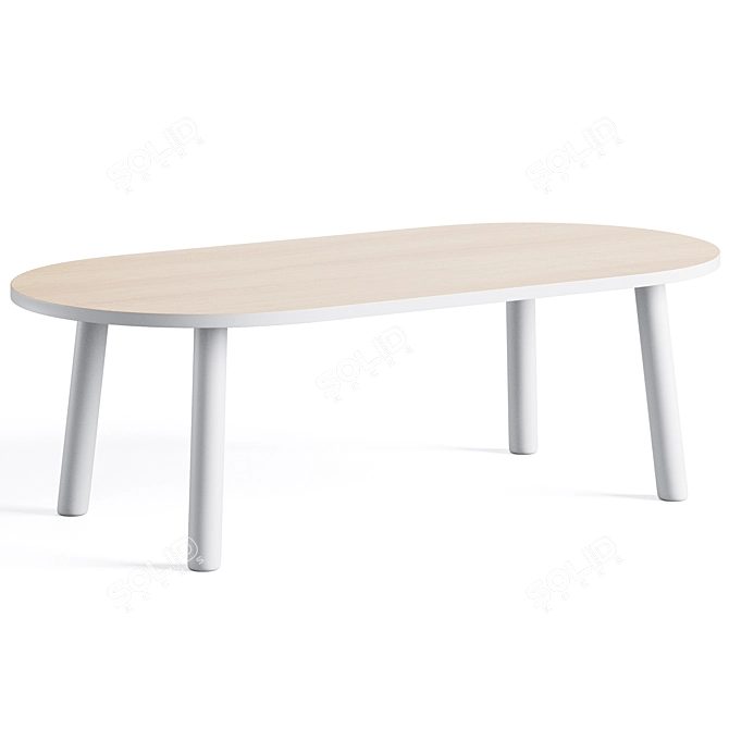 Rue Wood Kids Table: Sleek and Stylish Design 3D model image 4