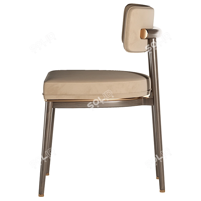 Frank 237 Upholstered Dining Chair 3D model image 3