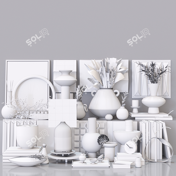 Elegant Ornamental RPM Set 3D model image 14