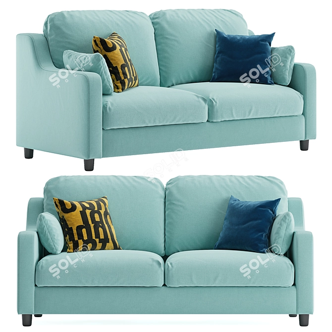 Modern Comfort: Ikea Vinliden Sofa 3D model image 1