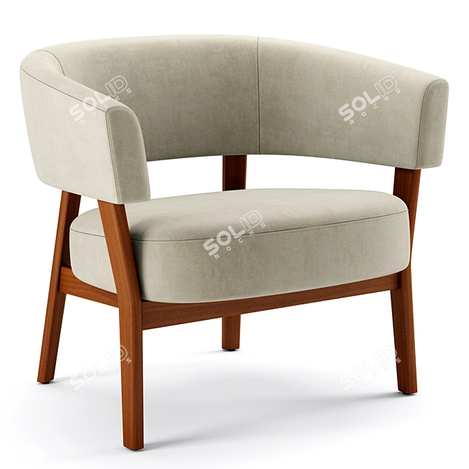 Modern Juno Chair: Stylish and Comfortable 3D model image 1