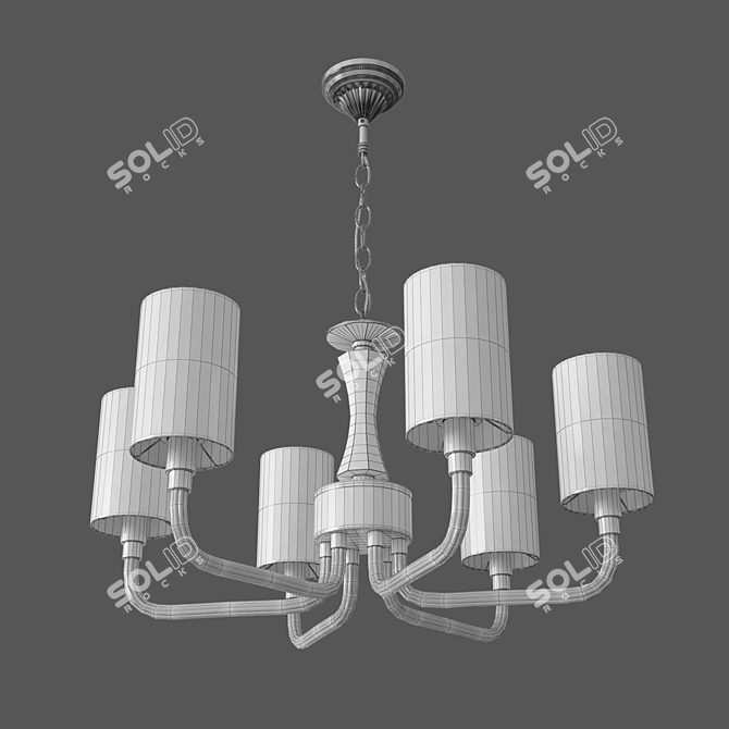 Smart Home Chandelier: Eurosvet Catania 3D model image 2