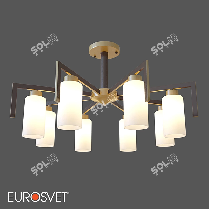 Eurosvet Palio Loft Chandelier 3D model image 1