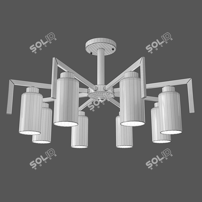 Eurosvet Palio Loft Chandelier 3D model image 2