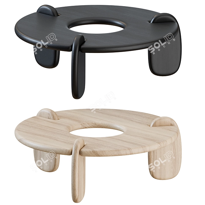 Modern Henge Coffee Table: Sleek Design 3D model image 4