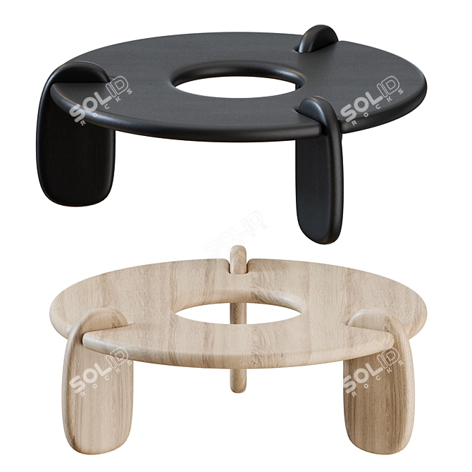 Modern Henge Coffee Table: Sleek Design 3D model image 6