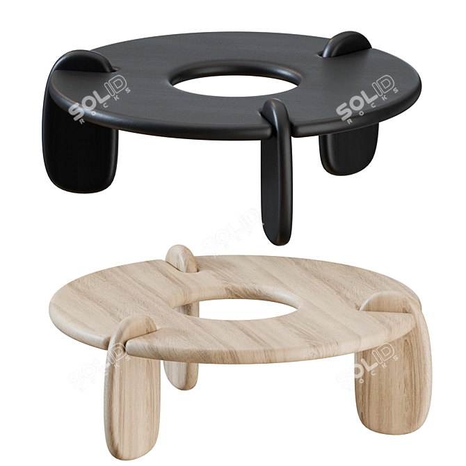 Modern Henge Coffee Table: Sleek Design 3D model image 7