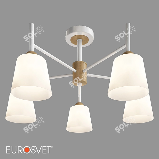 Eurosvet 70085/5 Fresco Ceiling Chandelier 3D model image 1