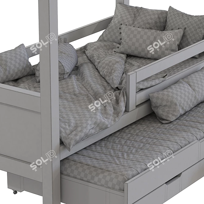 Lodge Bed Nature Kid Maya 

()Cozy Woodland Retreat for Kids 3D model image 5