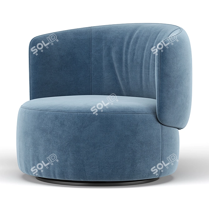 Elegant Swivel Chair "Jane 3D model image 3