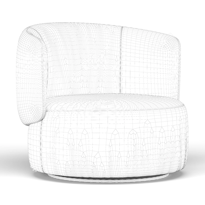Elegant Swivel Chair "Jane 3D model image 5
