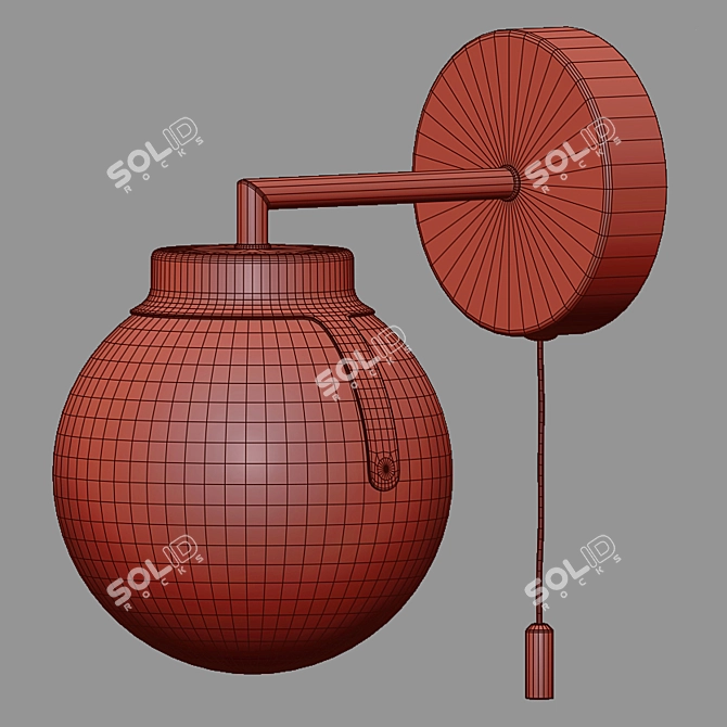 Eurosvet Creek Loft Wall Lamp 3D model image 2