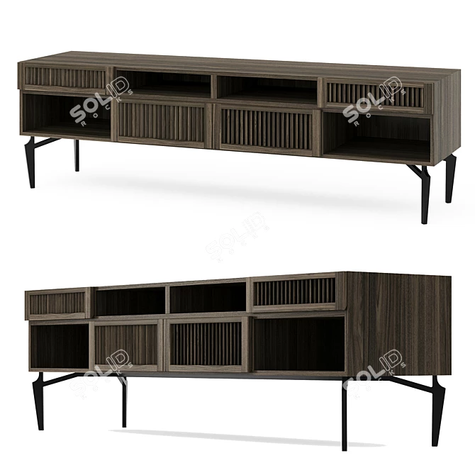Alkaid TV Stand: Stylish and Functional 3D model image 1