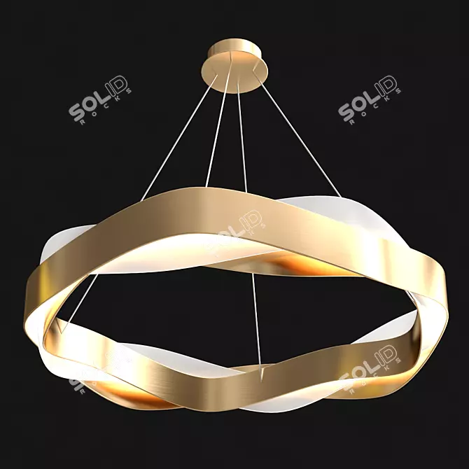 Elegant Malika Lamp by Lampatron 3D model image 1