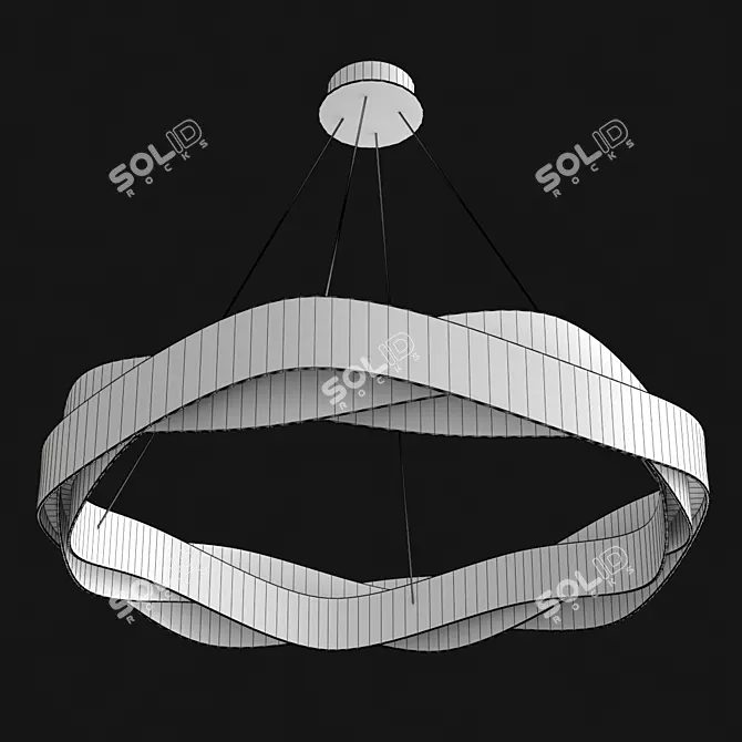 Elegant Malika Lamp by Lampatron 3D model image 2