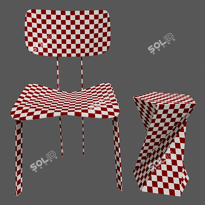 Takahashi Origami: Folding chairs perfected 3D model image 4