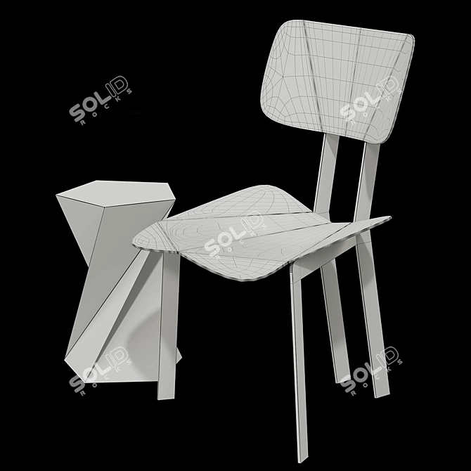 Takahashi Origami: Folding chairs perfected 3D model image 8