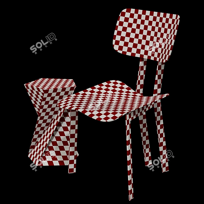 Takahashi Origami: Folding chairs perfected 3D model image 9