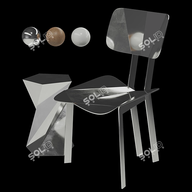 Takahashi Origami: Folding chairs perfected 3D model image 11