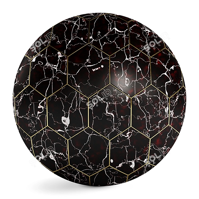 Marble Onyx Floor Tile - Elegant, Durable 3D model image 3