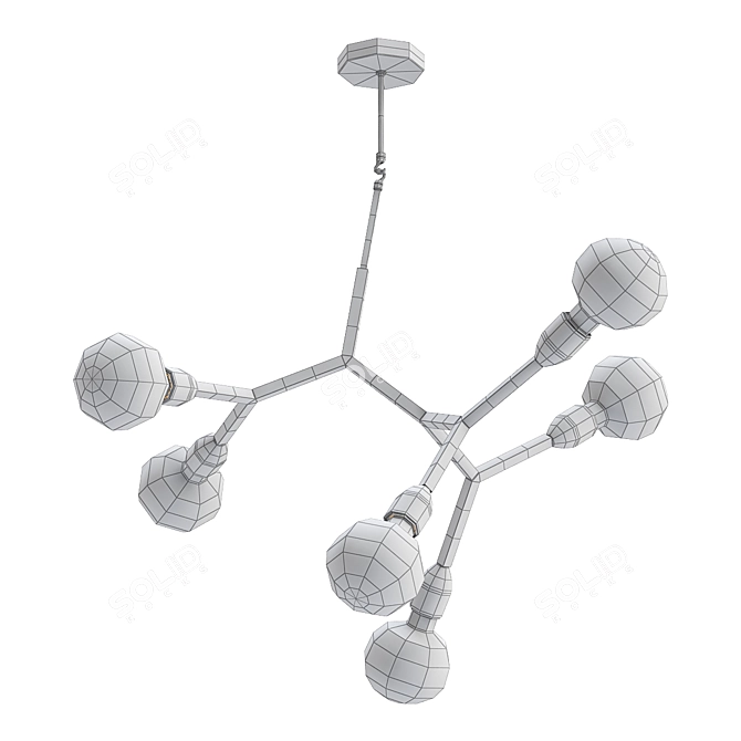  Favourite Electron Pendant Chandelier 3D model image 2