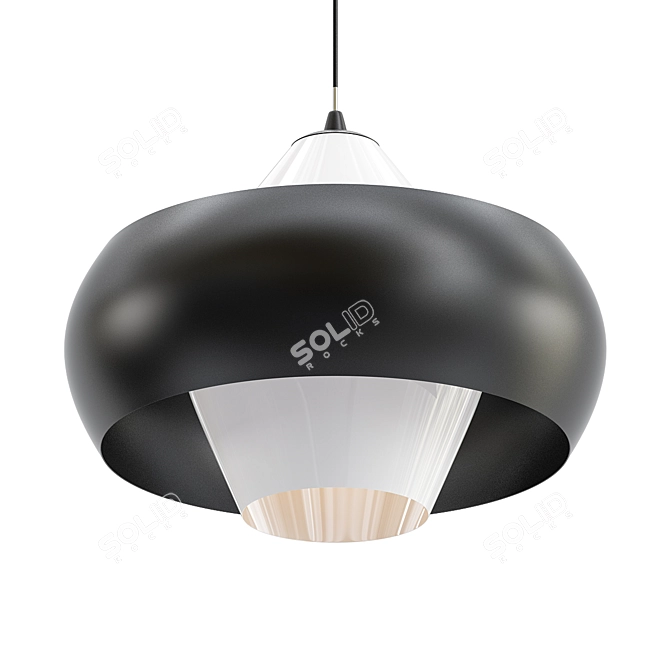 Elegant Pendant Chandelier: Valten 3D model image 1