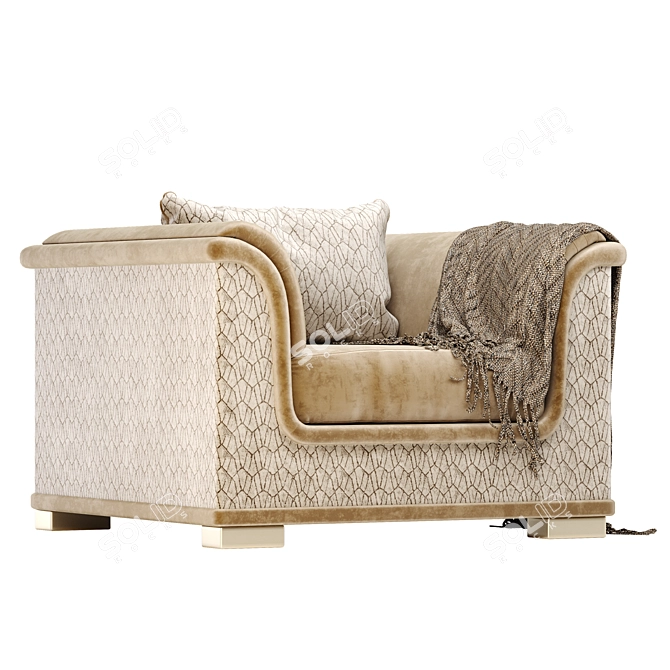 Welcome Armchair: Transformable Bedding Solution 3D model image 7