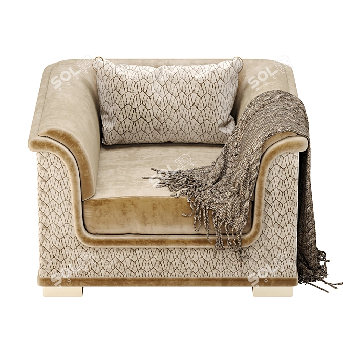 Welcome Armchair: Transformable Bedding Solution 3D model image 10