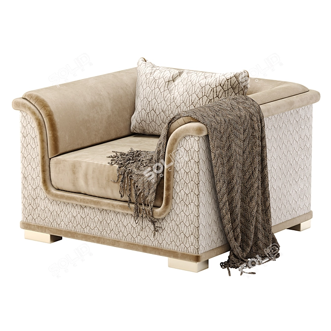 Welcome Armchair: Transformable Bedding Solution 3D model image 12