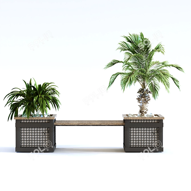 Elegant Greenery Box Set 3D model image 2