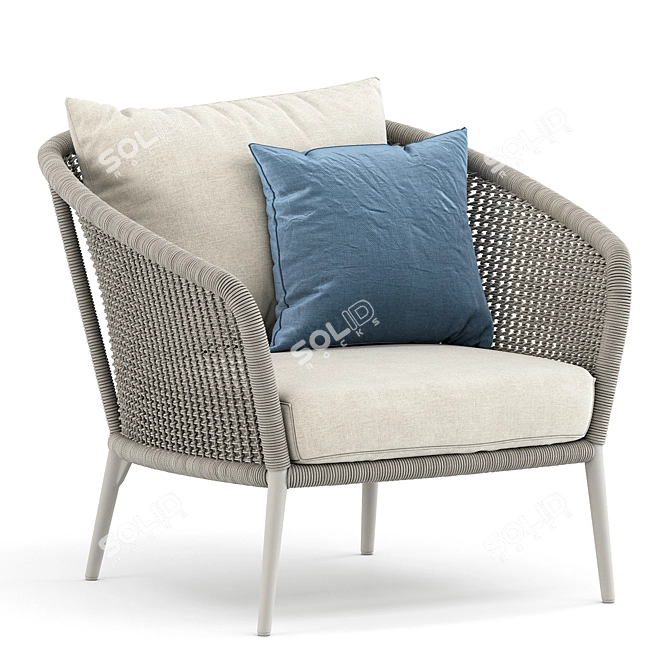 Cozy Knot Lounge Chair 3D model image 3