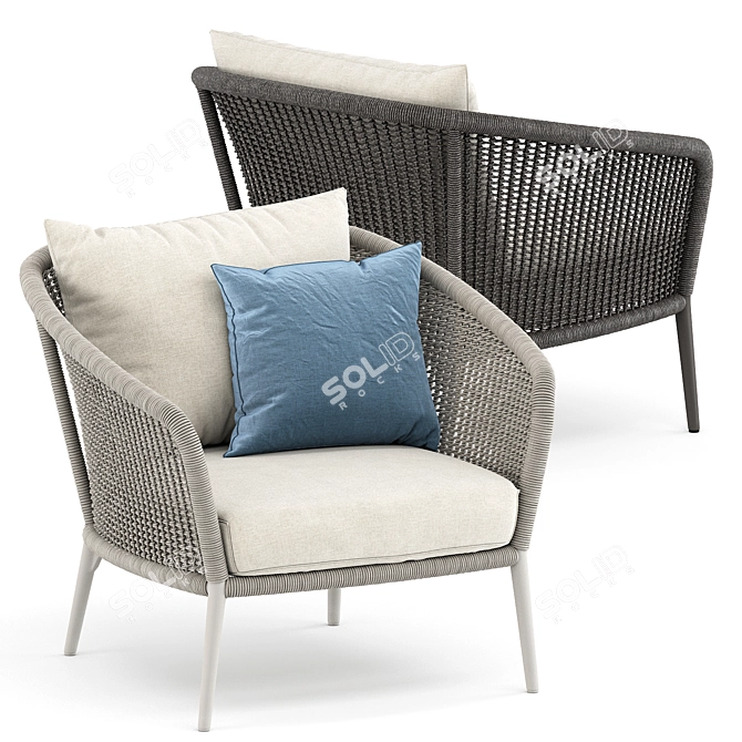 Cozy Knot Lounge Chair 3D model image 6