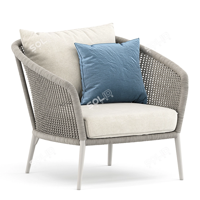 Cozy Knot Lounge Chair 3D model image 8