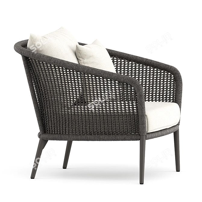 Cozy Knot Lounge Chair 3D model image 9