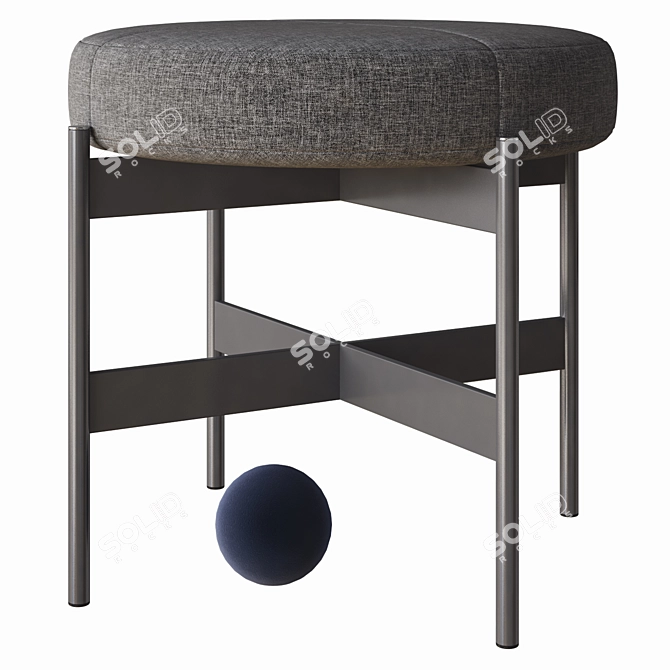 Elegant Erys Stool: Modern Italian Design 3D model image 1