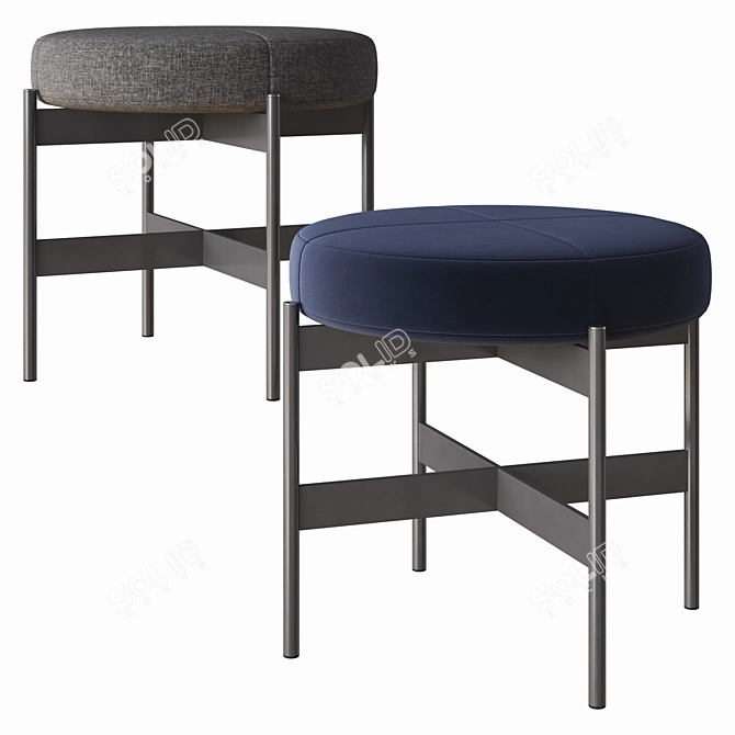 Elegant Erys Stool: Modern Italian Design 3D model image 2