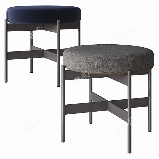 Elegant Erys Stool: Modern Italian Design 3D model image 3