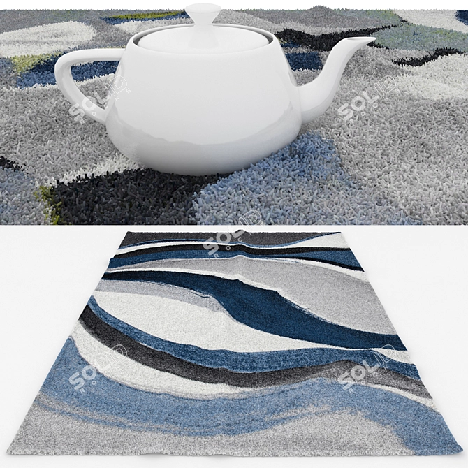 Versatile Rug Set with VRay and Corona Materials 3D model image 3