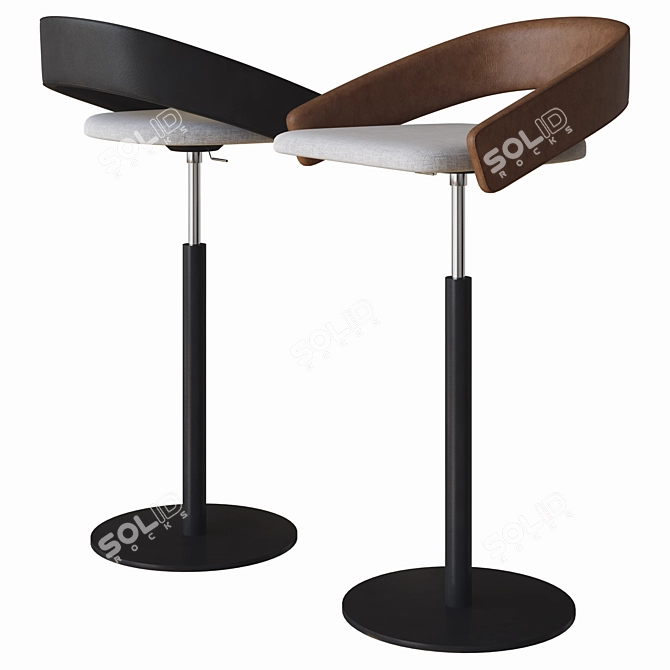 Kimmi Stool by Kastel: Sleek and Stylish Seating 3D model image 2