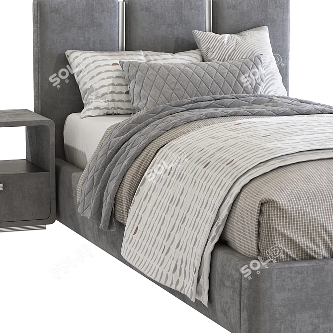 Club Bed by Rugiano: Stylish Teenager Bed 3D model image 6