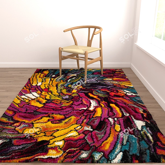 Versatile 3D Rug Set 3D model image 5