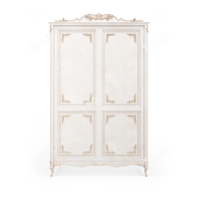 Customizable Olivia Wardrobe by Romano Home 3D model image 2