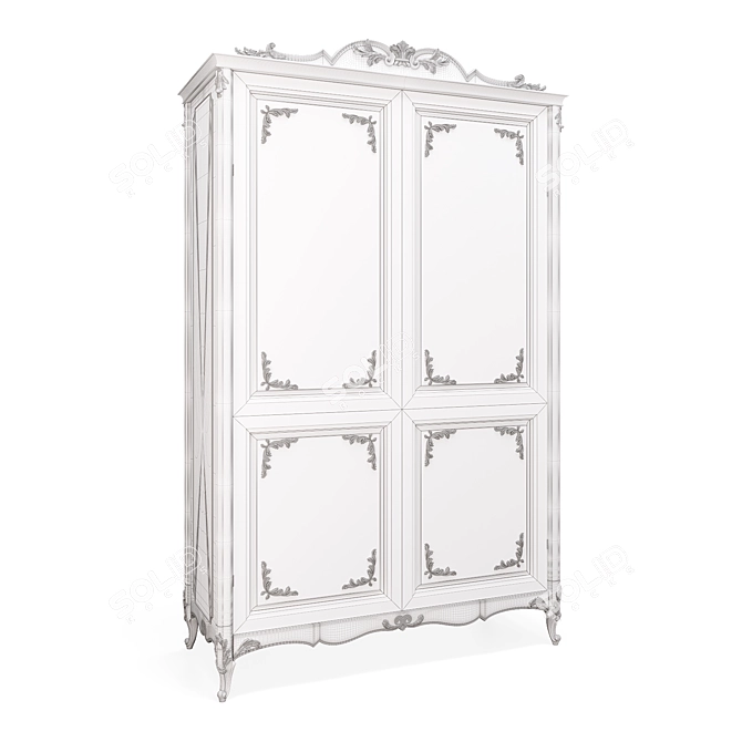 Customizable Olivia Wardrobe by Romano Home 3D model image 4