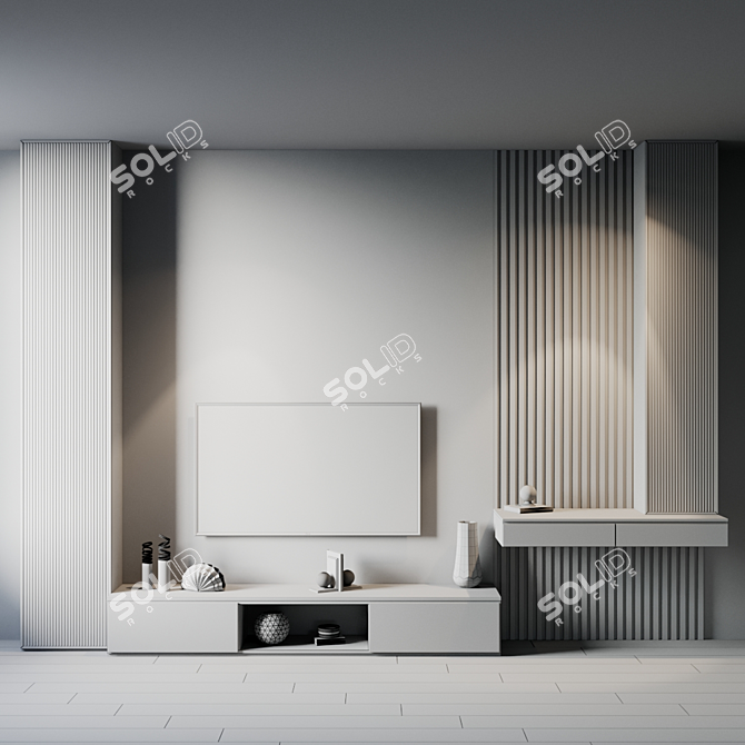 188 TV Set: Stylish Design and Impressive Size 3D model image 5